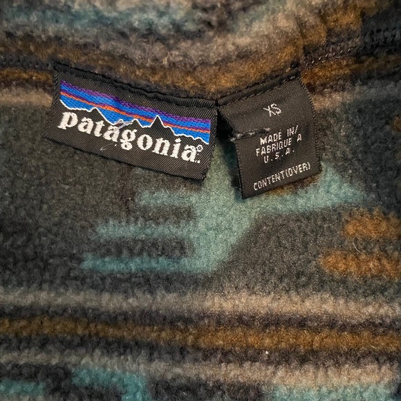 Patagonia Aztec Tribal Print 1/4 Zip Sweater Sz XS HTF Rare - Picture 7 of 8